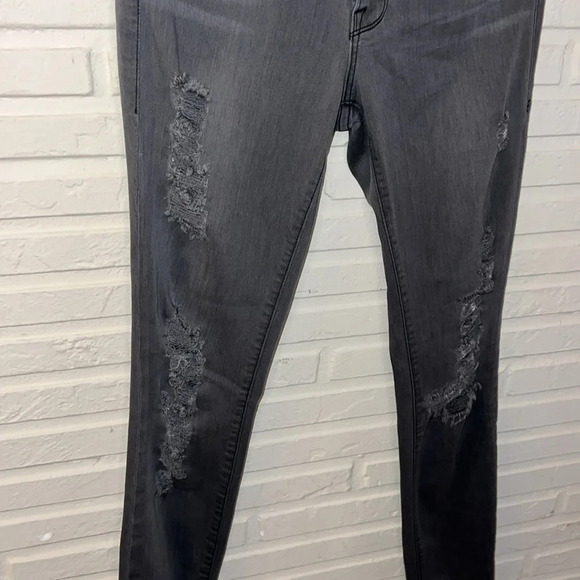 Frame Denim Grey Shred Le Skinny De Jeanne Distressed Jeans, Women’s Size 27 - Picture 4 of 9